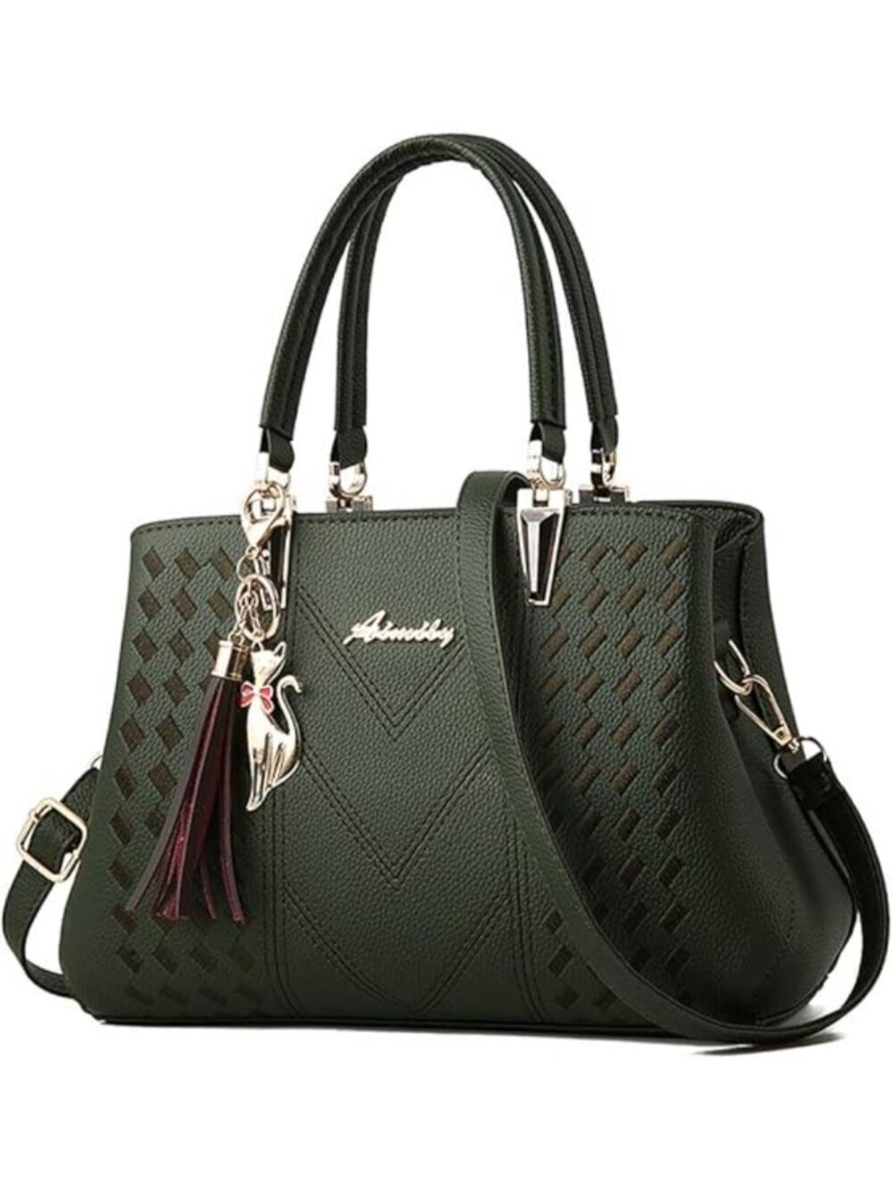 Women's 1-green Shoulder Bag Ladies Satchel Messenger Tote Bag Purses